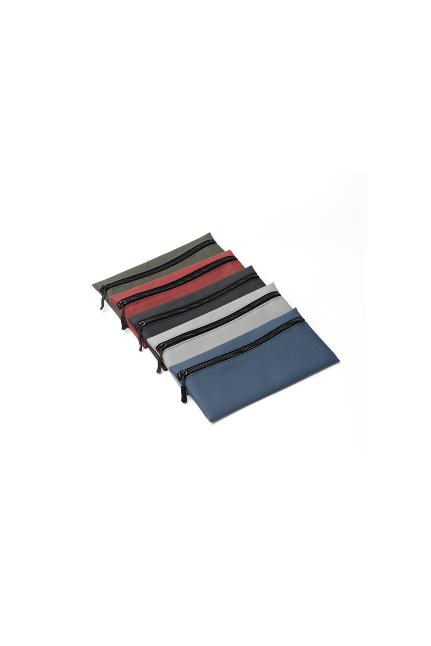 Pouch PU cu Fermuar Negru Elegant