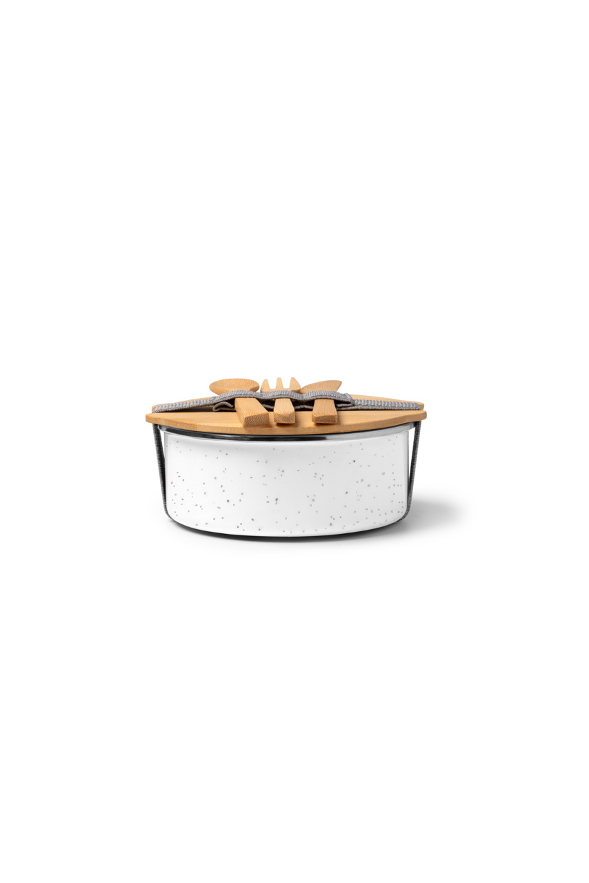 EVELIN Eco-Friendly Lunch Box Set - Ceramic & Bamboo