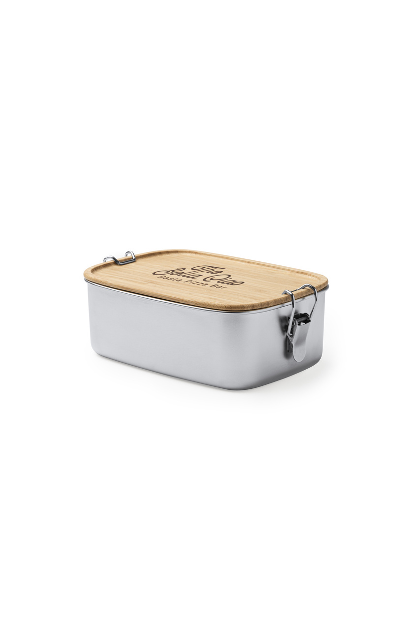 Daikon Stainless Steel Lunch Box with Bamboo Lid