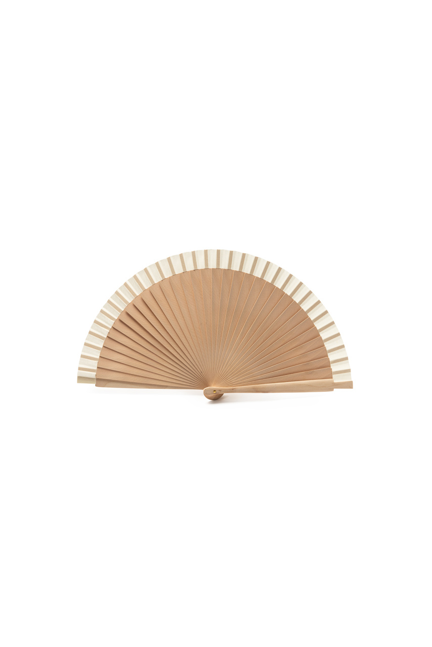ZANTE Eco-Friendly Hand Fan - Wood & Cotton
