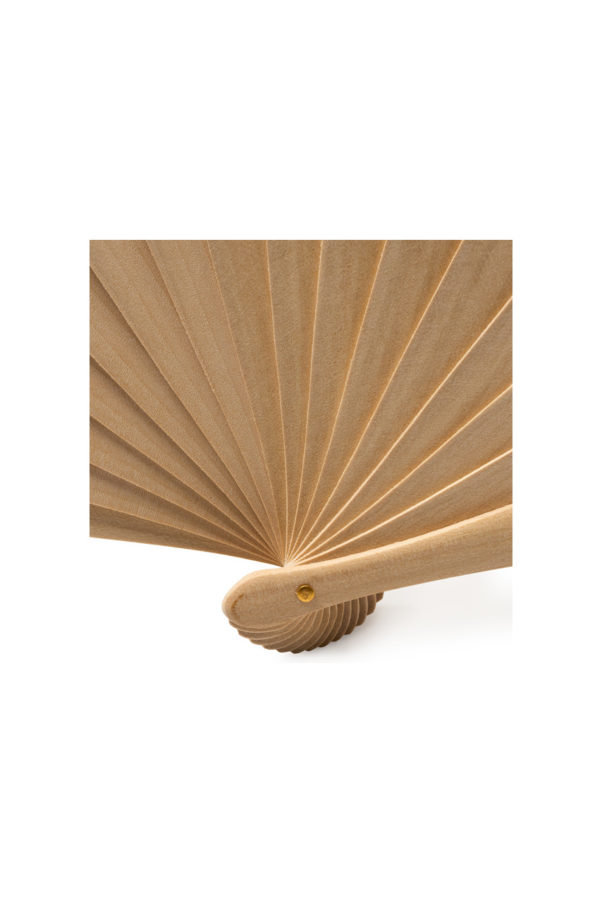 ZANTE Eco-Friendly Hand Fan - Wood & Cotton