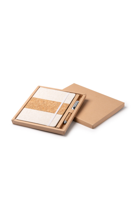Cork & Cotton A5 Notebook and Pen Set