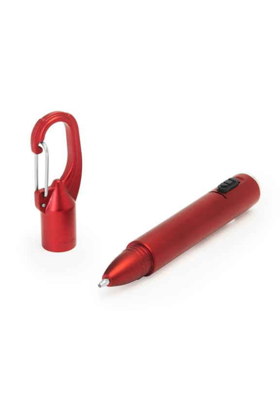 ARAYA LED Flashlight Ball Pen with Carabiner