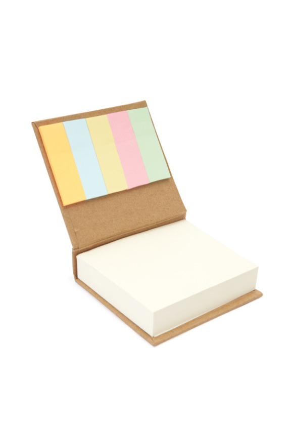 BOSCO Recycled Cardboard Notepad with Sticky Notes