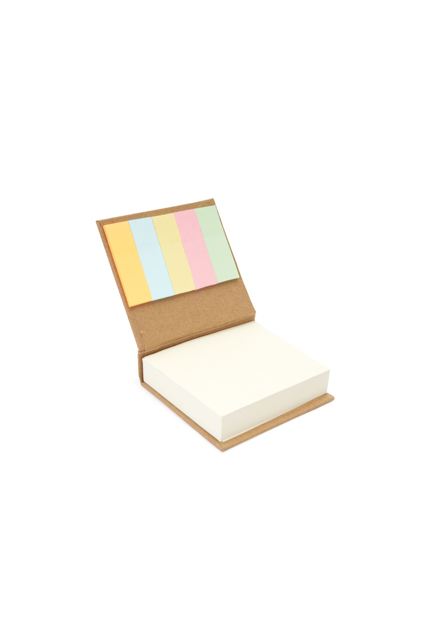 BOSCO Recycled Cardboard Notepad with Sticky Notes