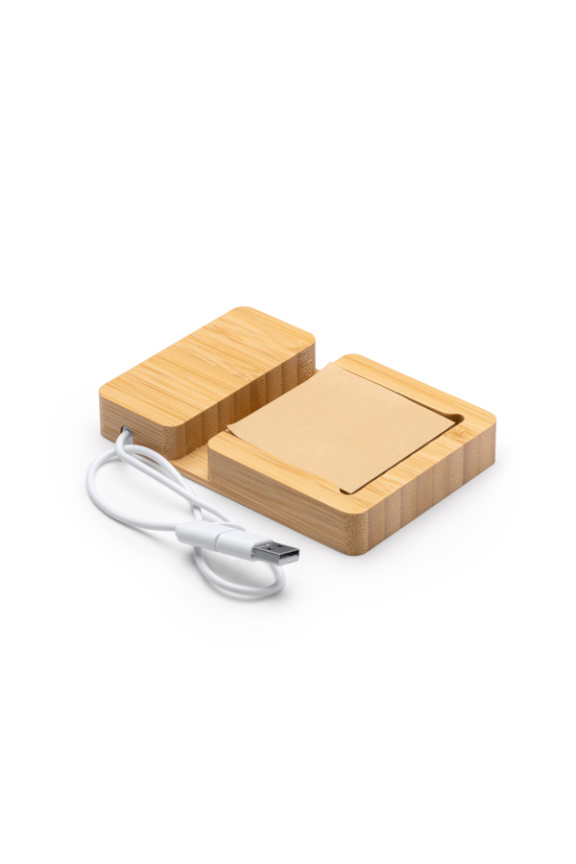 Mariel Bamboo USB Hub with Notepad