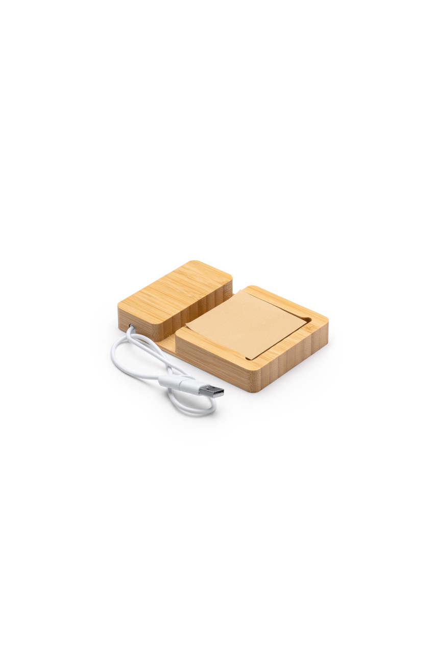 Hub USB din Bambus cu Porturi USB-A și USB-C