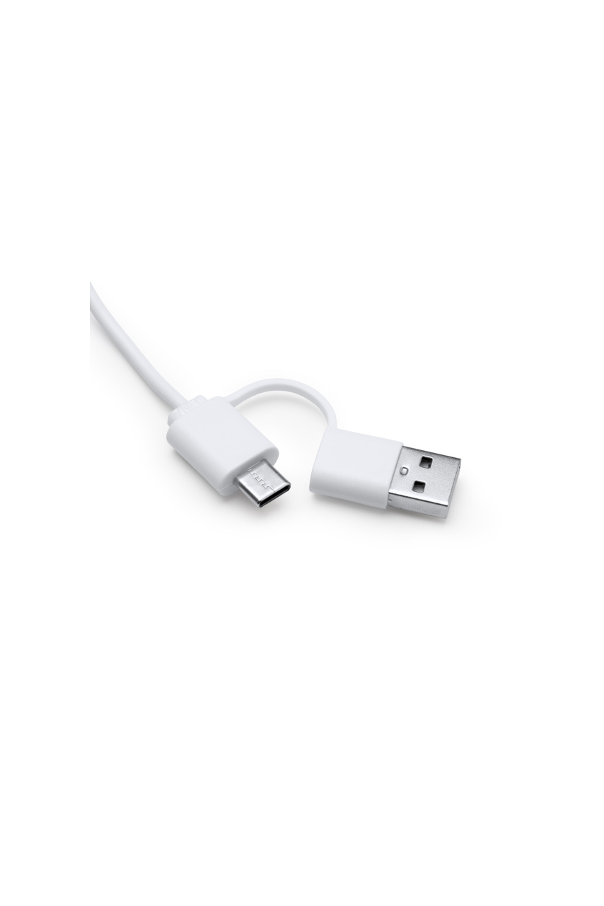 Hub USB din Bambus cu Porturi USB-A și USB-C