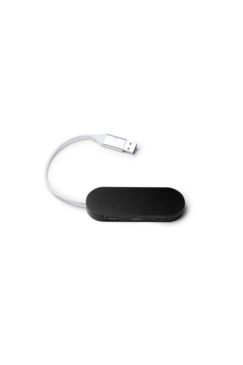 Hub USB din Aluminiu Reutilizat DORIAN