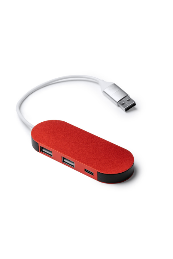 Hub USB din Aluminiu Reutilizat DORIAN