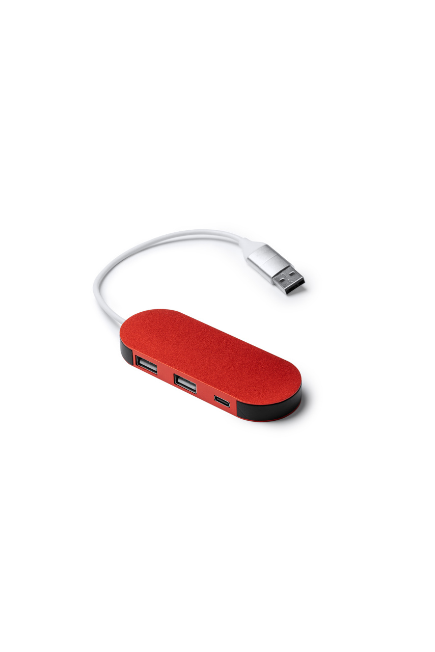 Hub USB din Aluminiu Reutilizat DORIAN