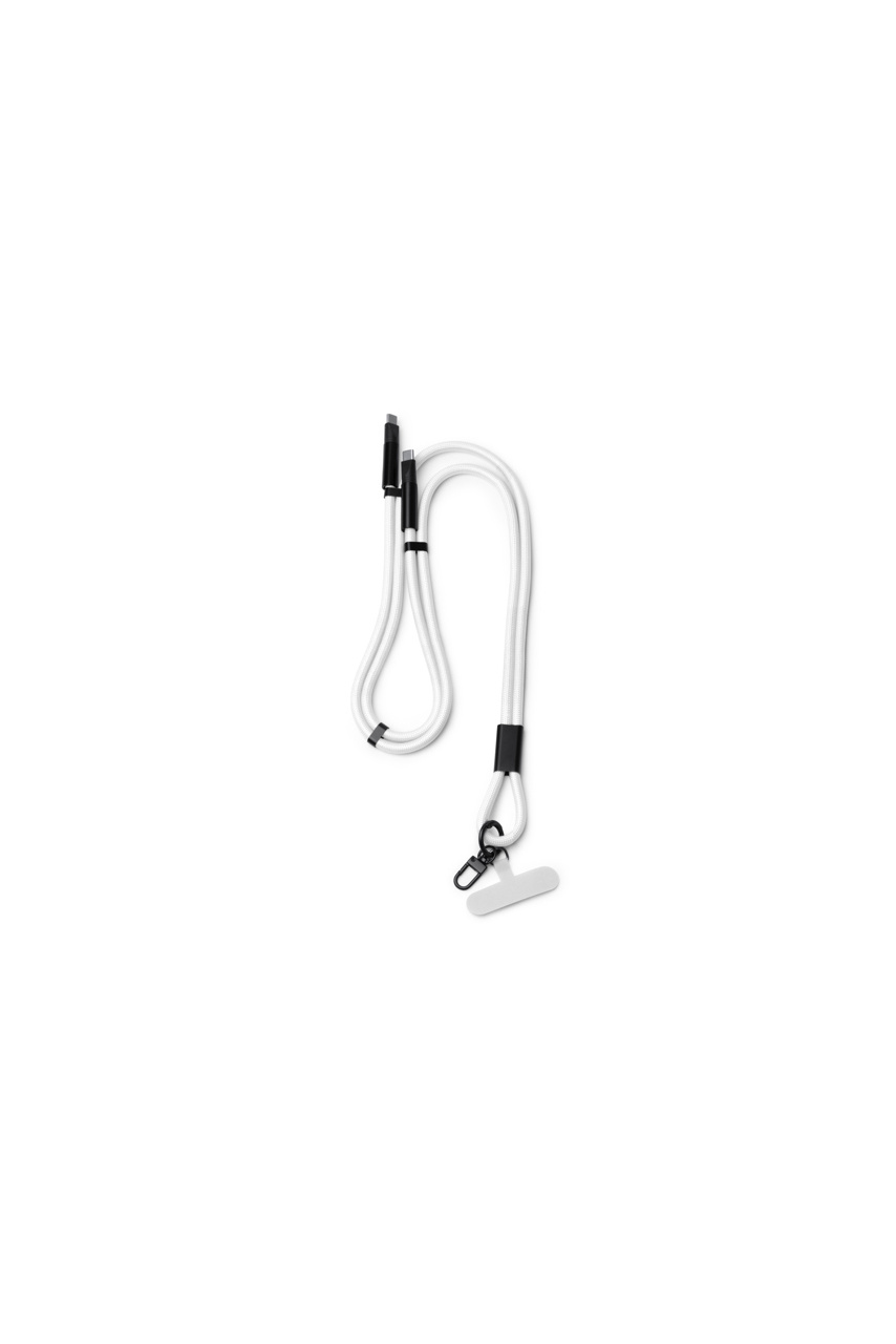 Eco-Friendly Lanyard Charging Cable with Type-C Connectors