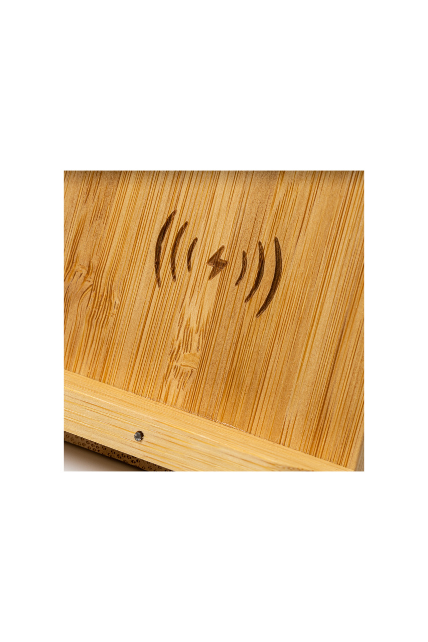 Încărcător Wireless din Bambus GRAVITY