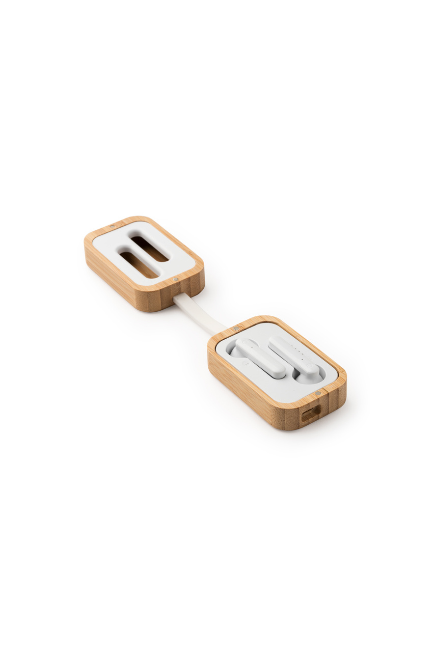 Căști Wireless BLUES cu Carcasă din Bambus