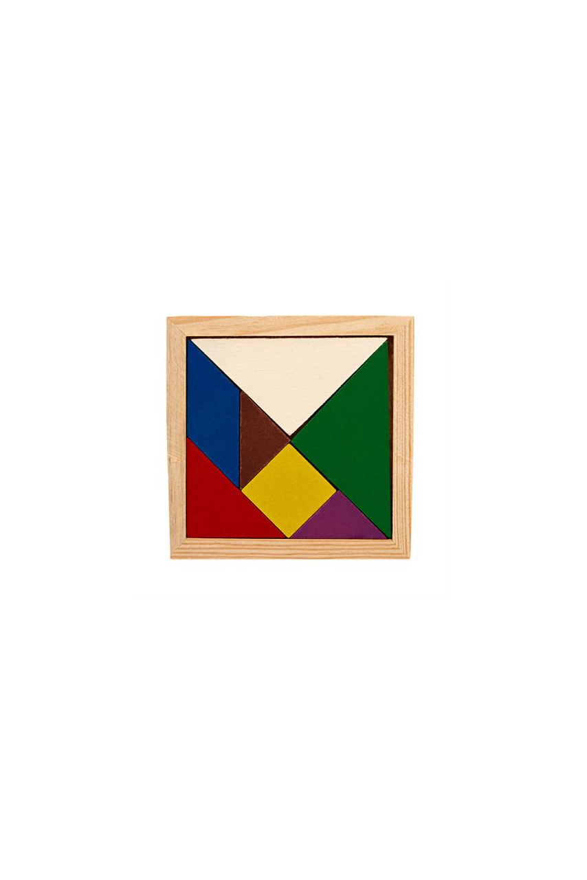 Colorful Wooden Tangram Puzzle for Skill Development