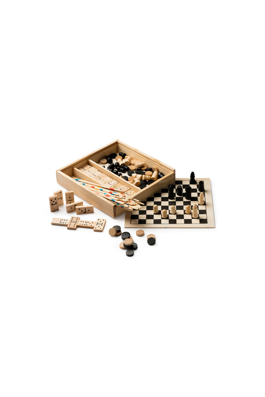 Set Jocuri de Îndemânare GALVY - Mikado, Șah, Dame, Domino