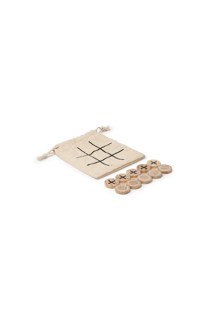 Wooden Noughts and Crosses Game Set