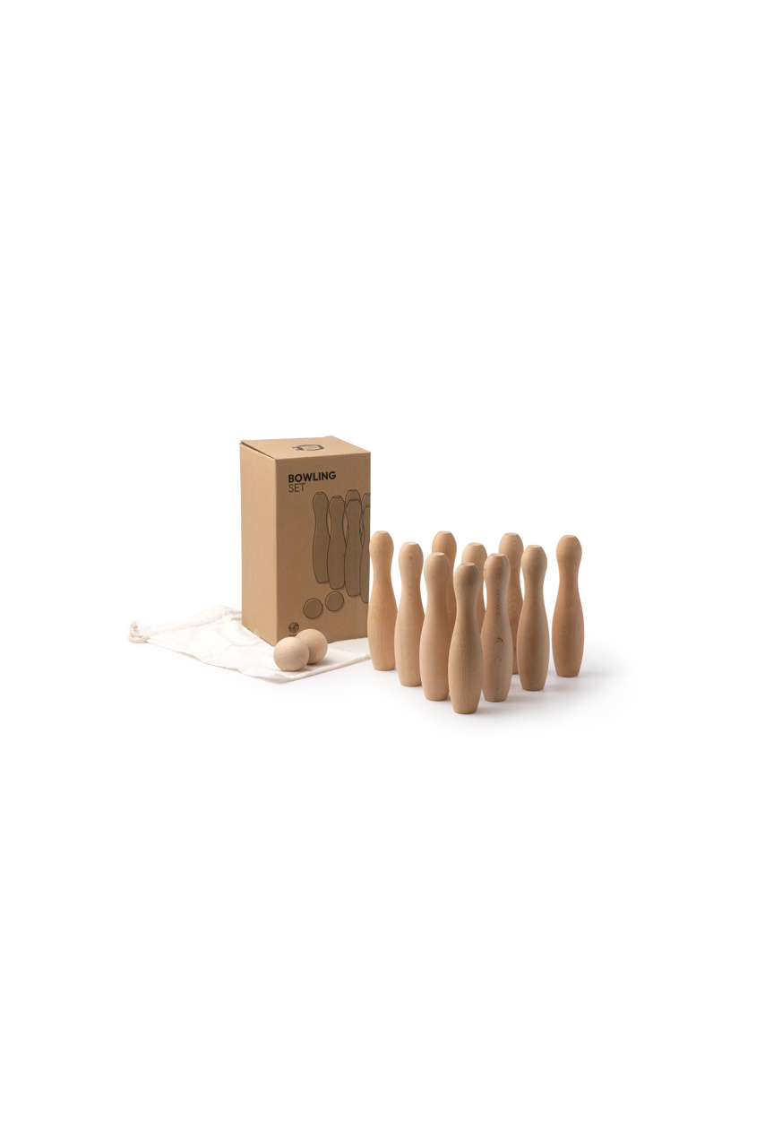 Eco-Friendly Wooden Skittles Set - Fun for All Ages