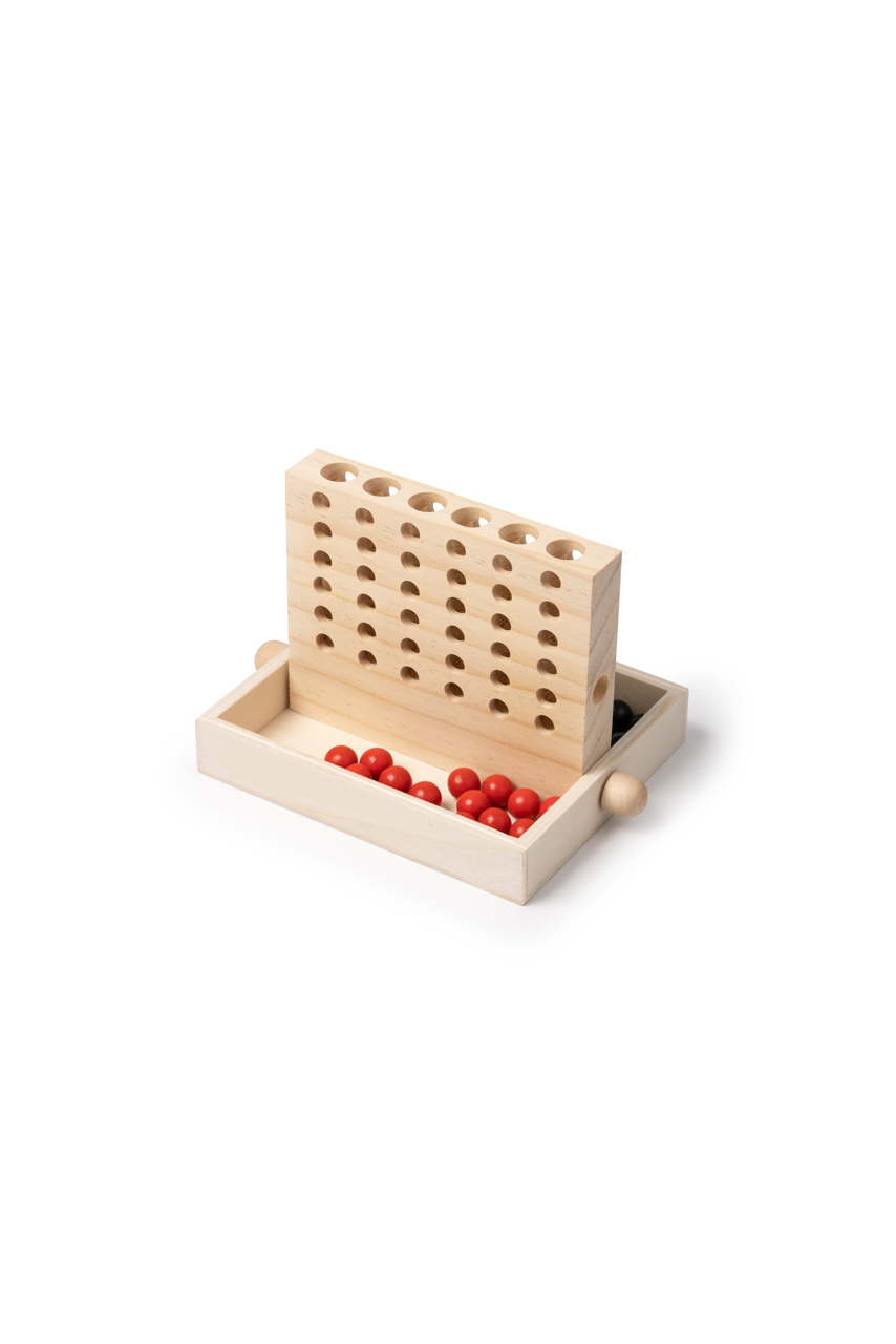 VICOS Wooden 4-in-a-Row Game in Eco Box