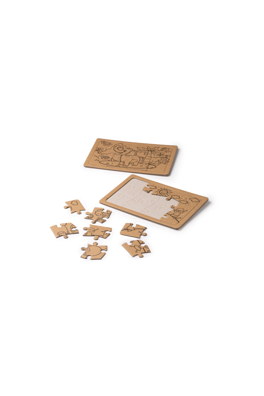 Puzzle de Colorat ZEON din Carton Reciclat