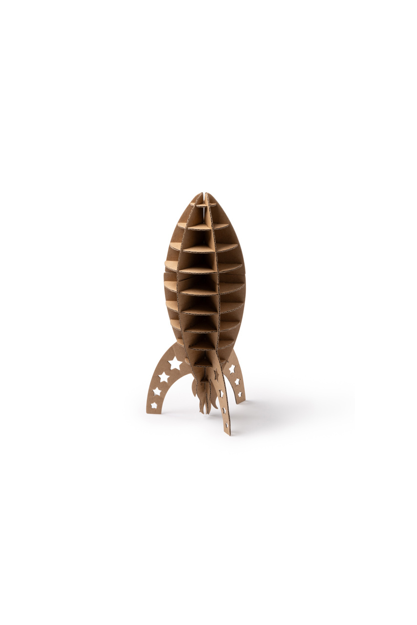 Eco-Friendly 3D Rocket Cardboard Puzzle