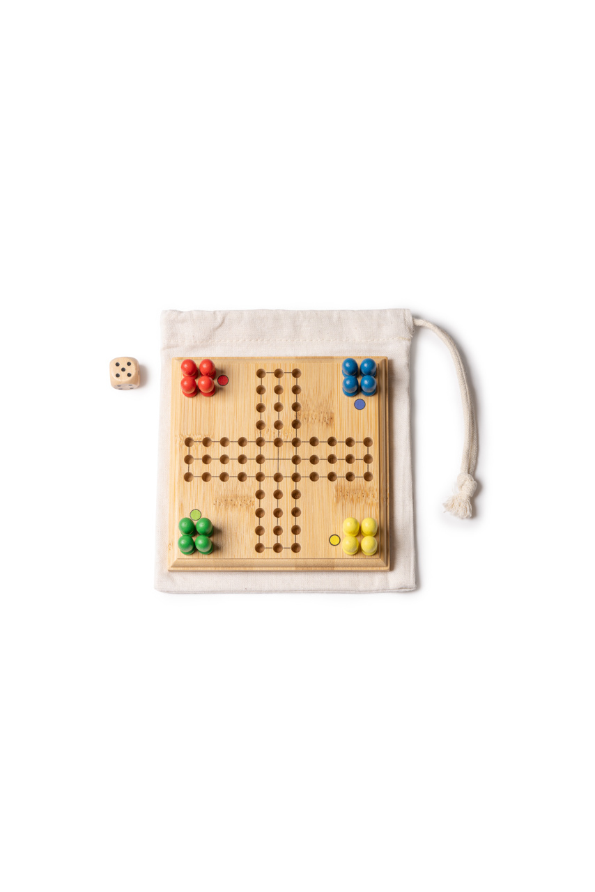Set Parcheesi din Bambus în Cutie Eco