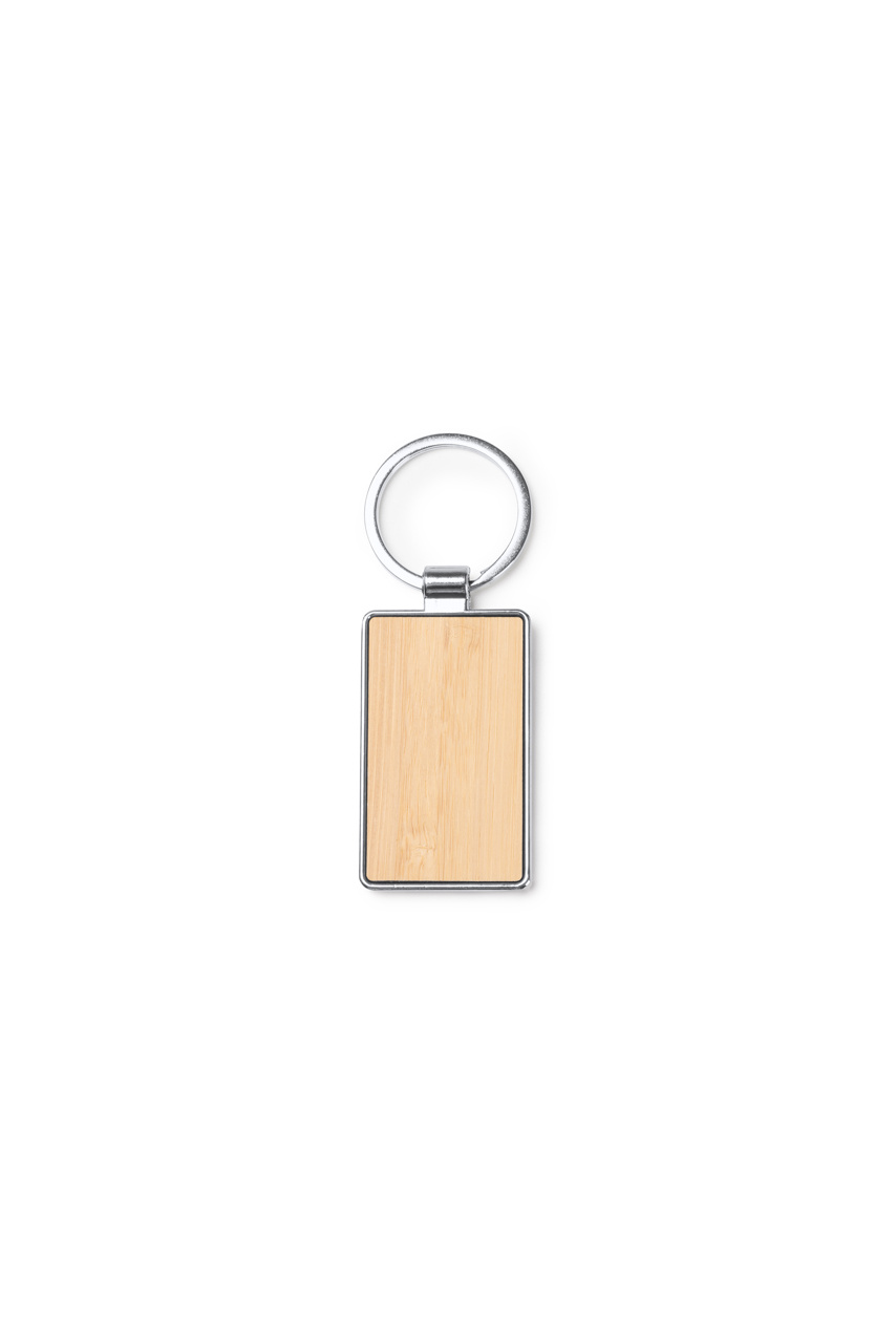 KARBY Bamboo and Metal Keychain