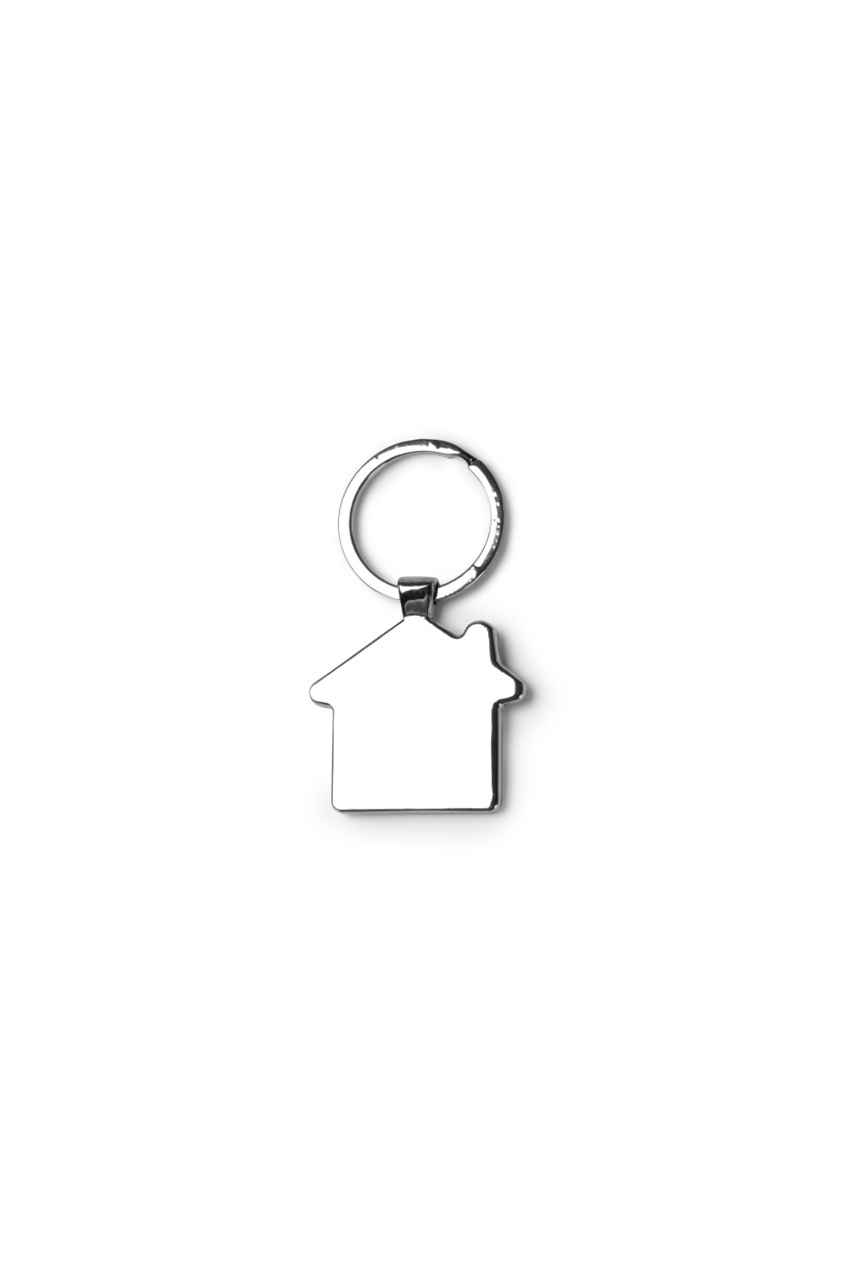 Eco-Friendly Bamboo House Keychain