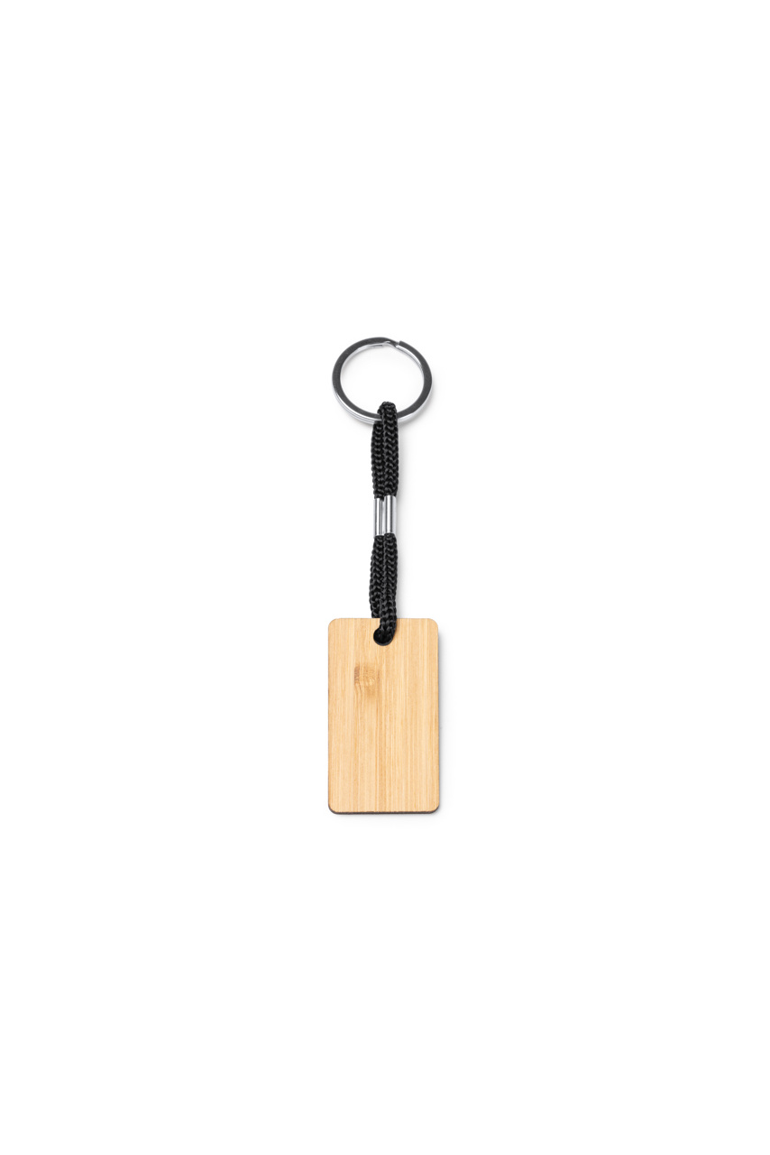 Eco-Friendly Wooden Keyring Set