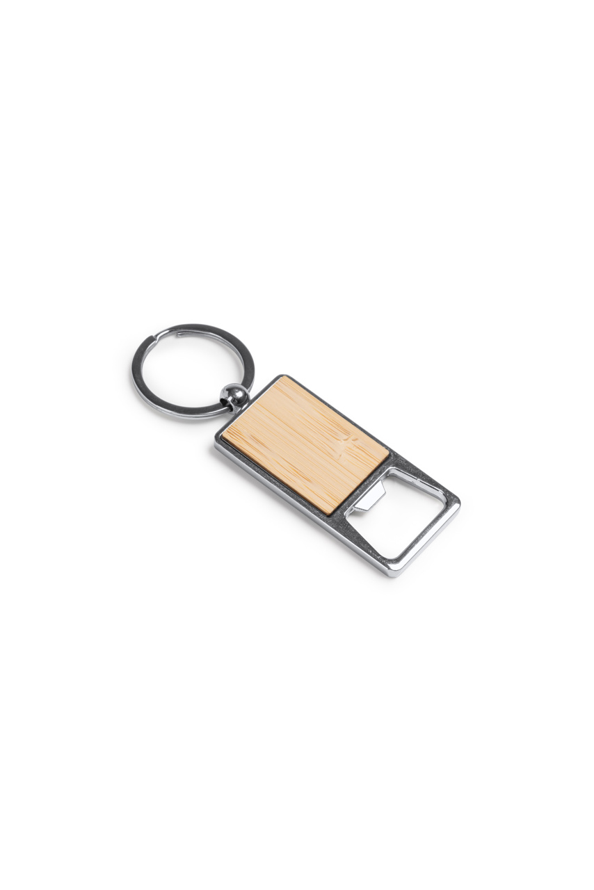 Bamboo Keyring Bottle Opener - Stylish & Functional