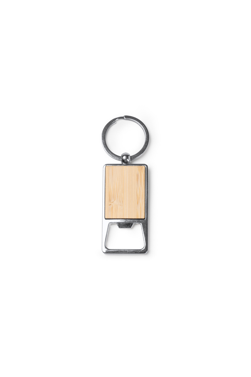 Bamboo Keyring Bottle Opener - Stylish & Functional