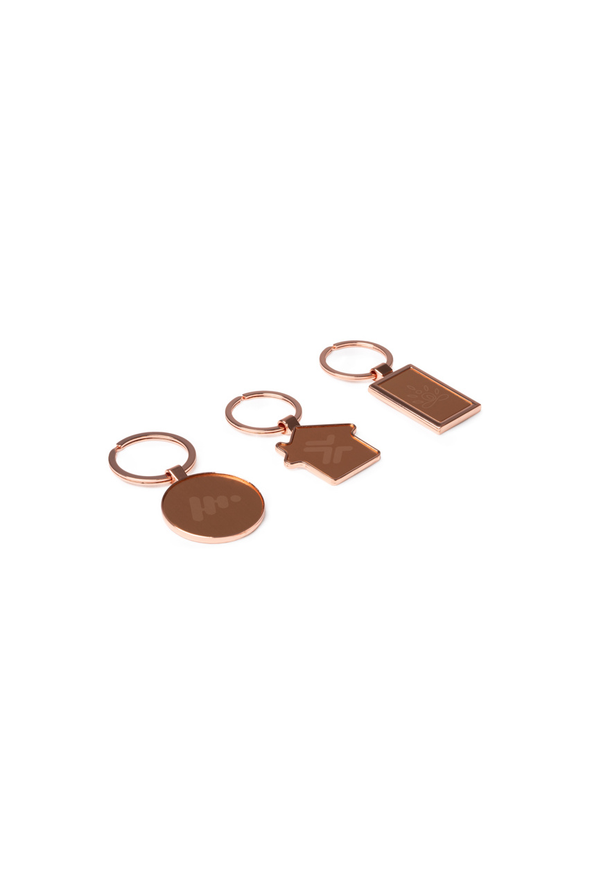 Newport Copper House Keychain - Elegant and Functional