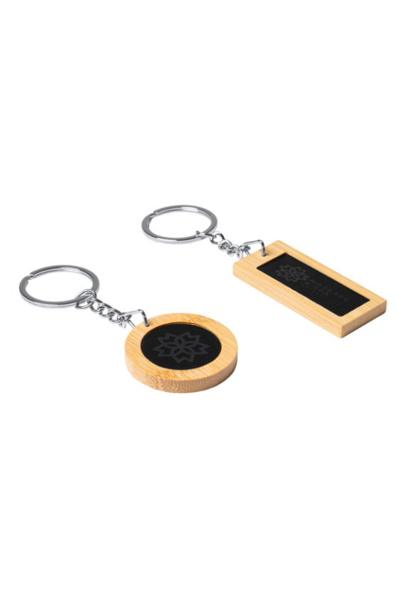 KRAUS Bamboo Keychain Set - Elegant and Customizable