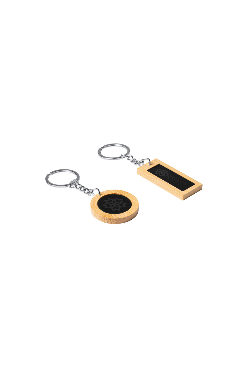 KRAUS Bamboo Keychain Set - Elegant and Customizable