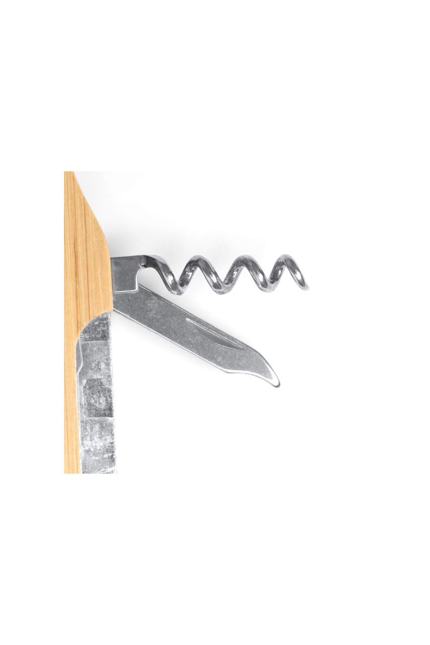 Eco-Friendly Bamboo Multi-Tool Keyring