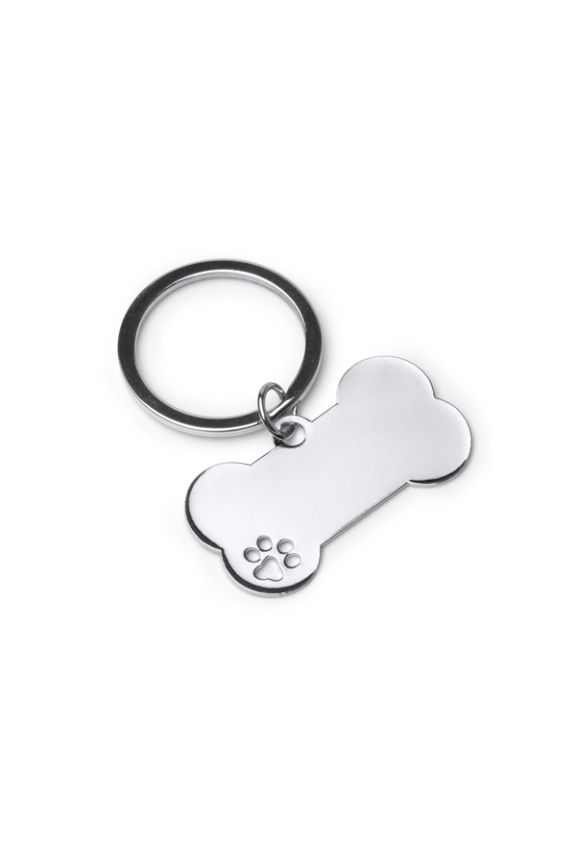 Dog Bone Metal Keyring for Personalization