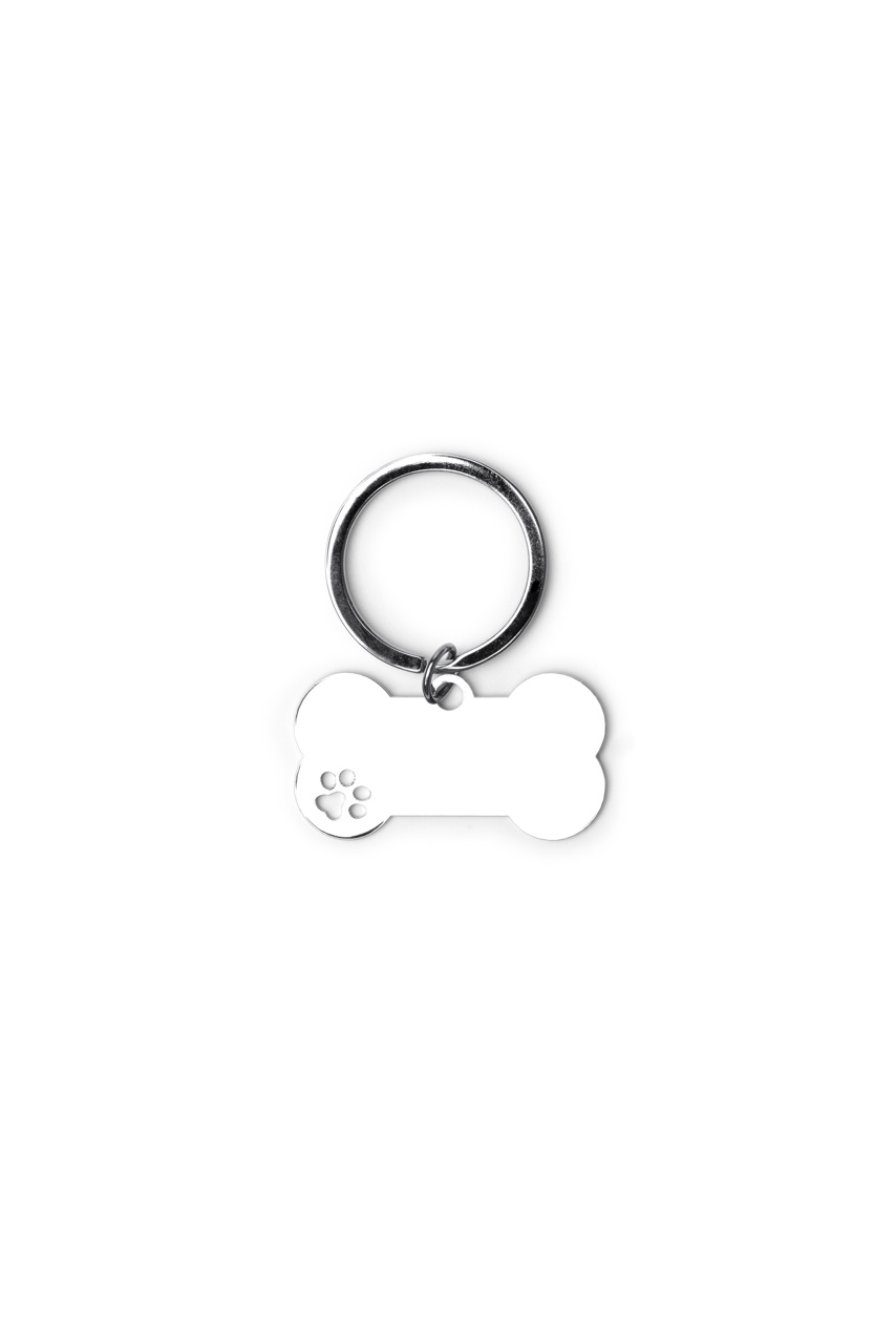 Dog Bone Metal Keyring for Personalization