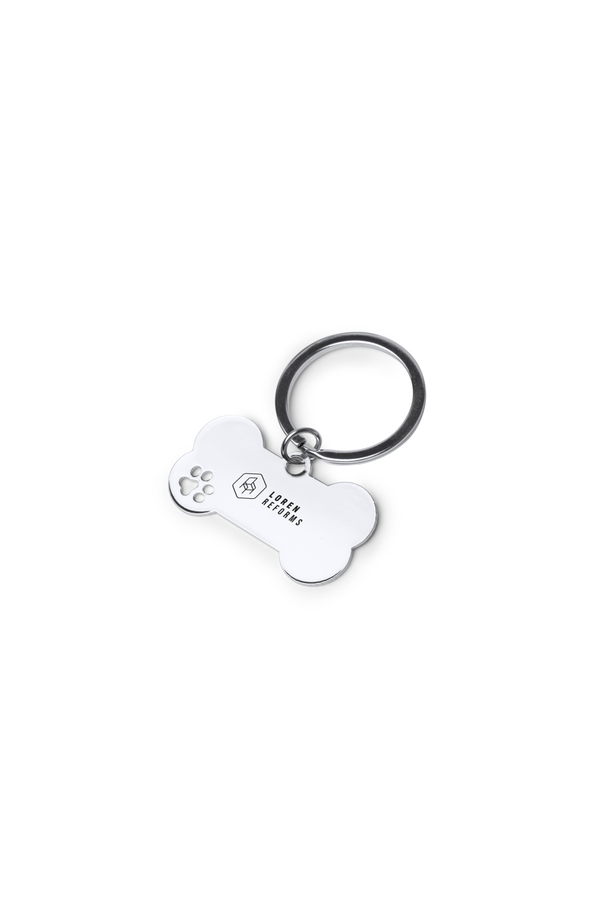 Dog Bone Metal Keyring for Personalization