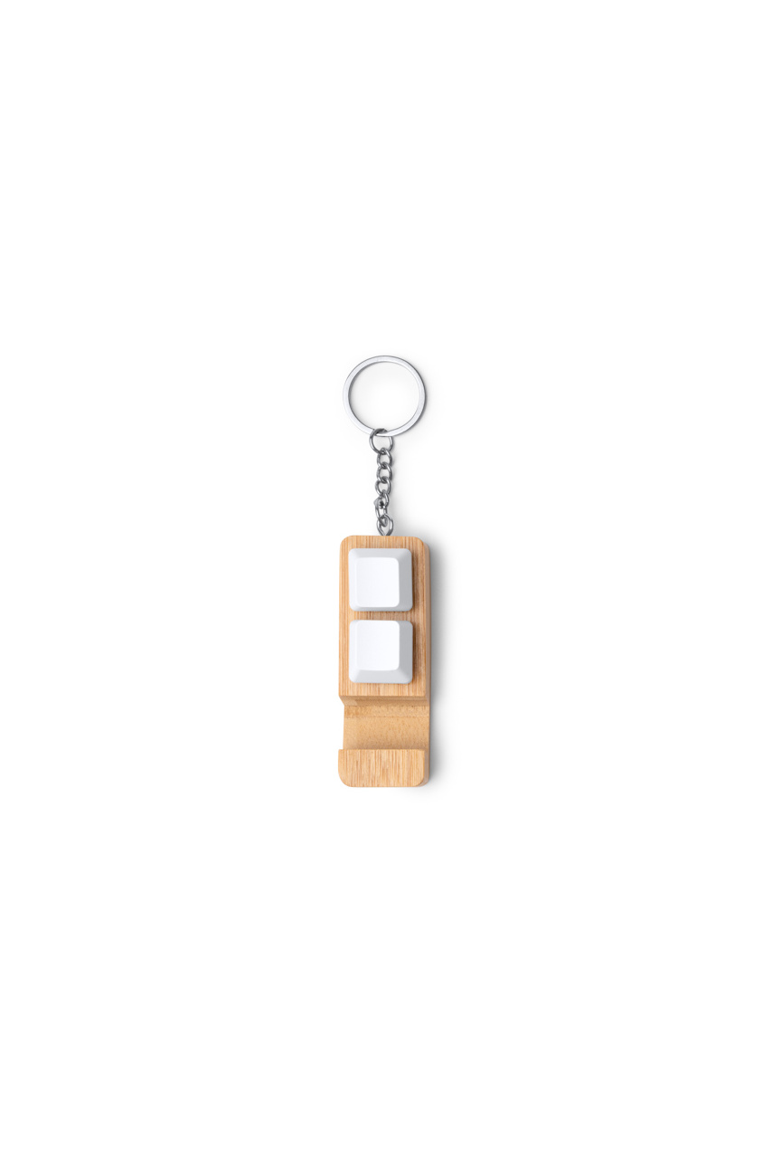 Bamboo Keyring with Smartphone Holder