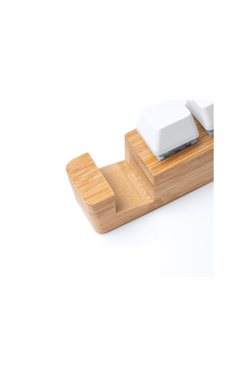 Bamboo Keyring with Smartphone Holder