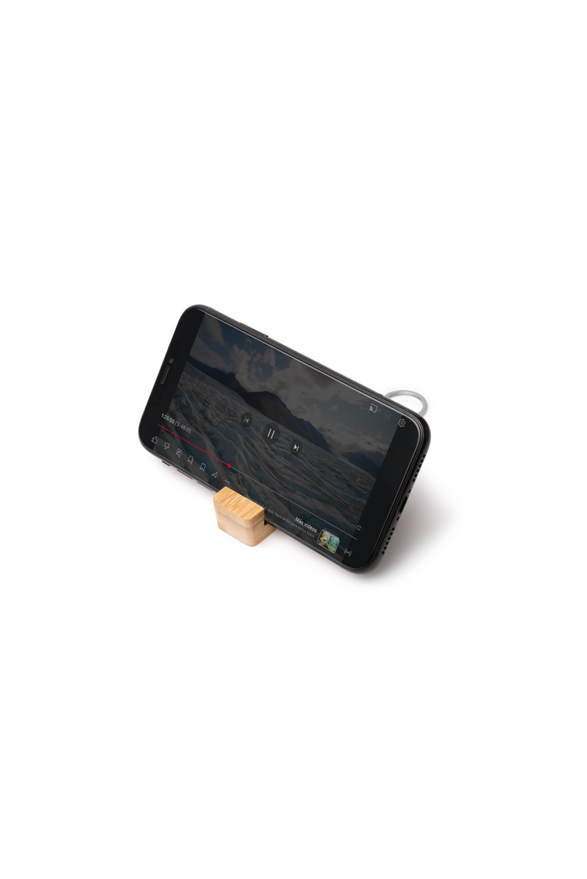 Bamboo Keyring with Smartphone Holder