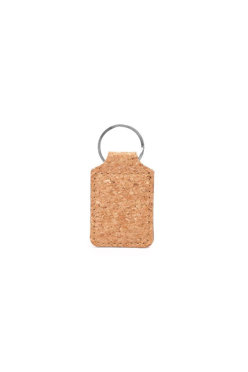 HIBIS Natural Cork Keyring with Metal Ring