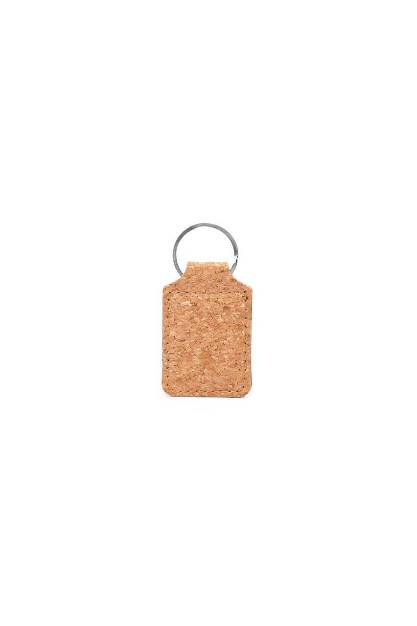 Breloc din Plută și Metal HIBIS - Eleganță Naturală