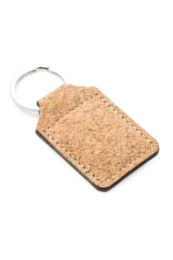 Breloc din Plută și Metal HIBIS - Eleganță Naturală