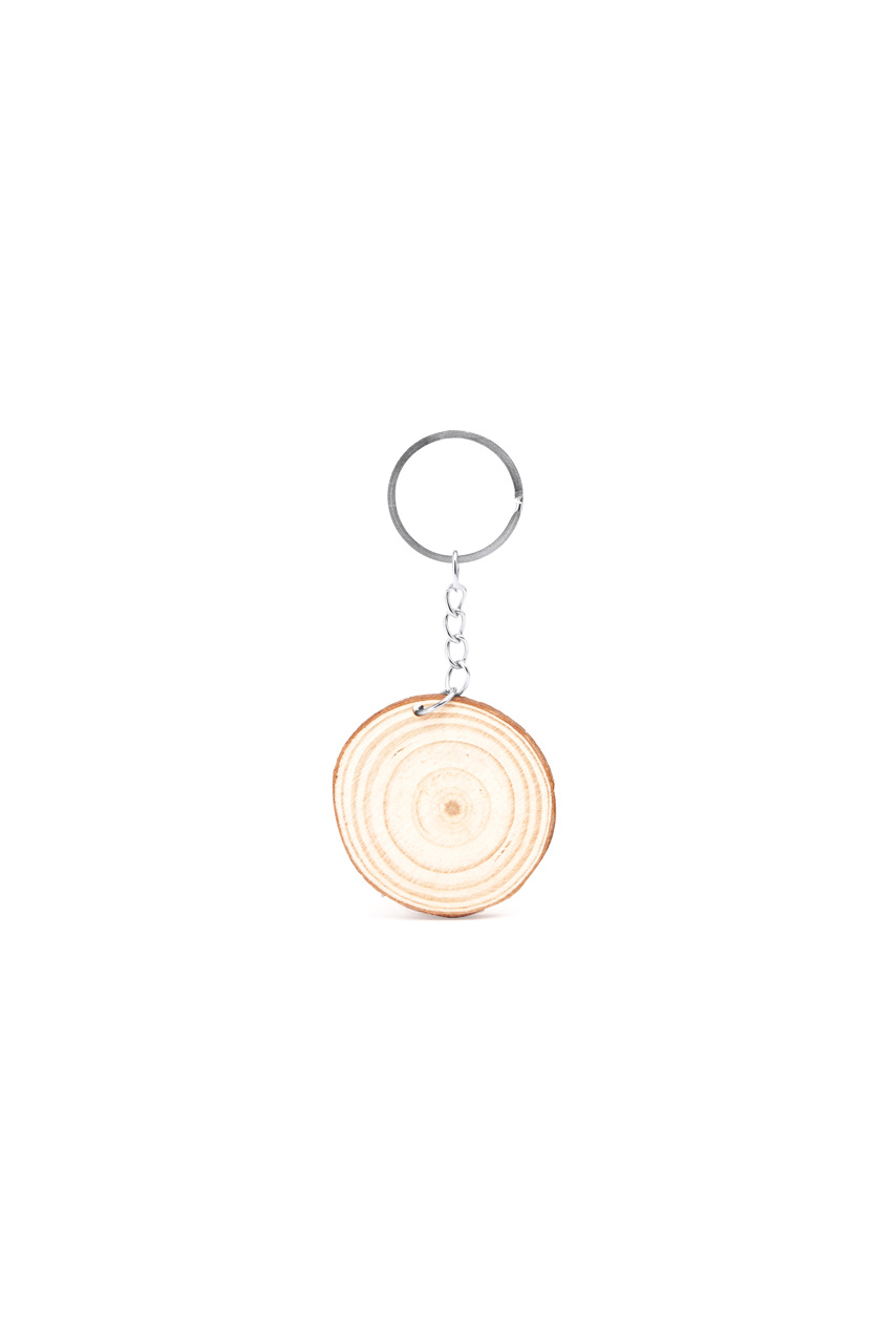 Budan Natural Wood Keyring - Customizable Design