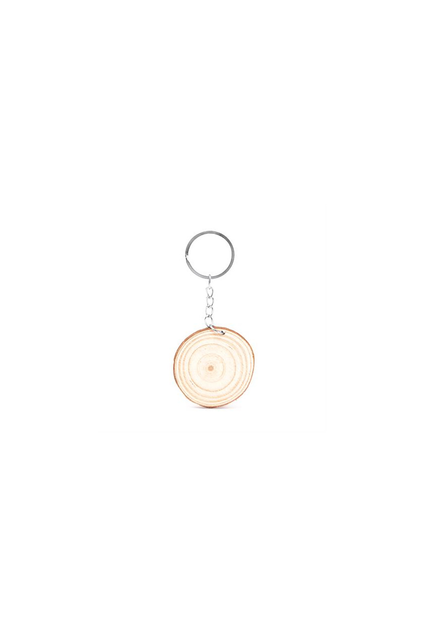 Budan Natural Wood Keyring - Customizable Design