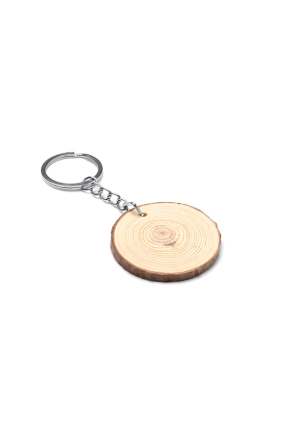 Budan Natural Wood Keyring - Customizable Design