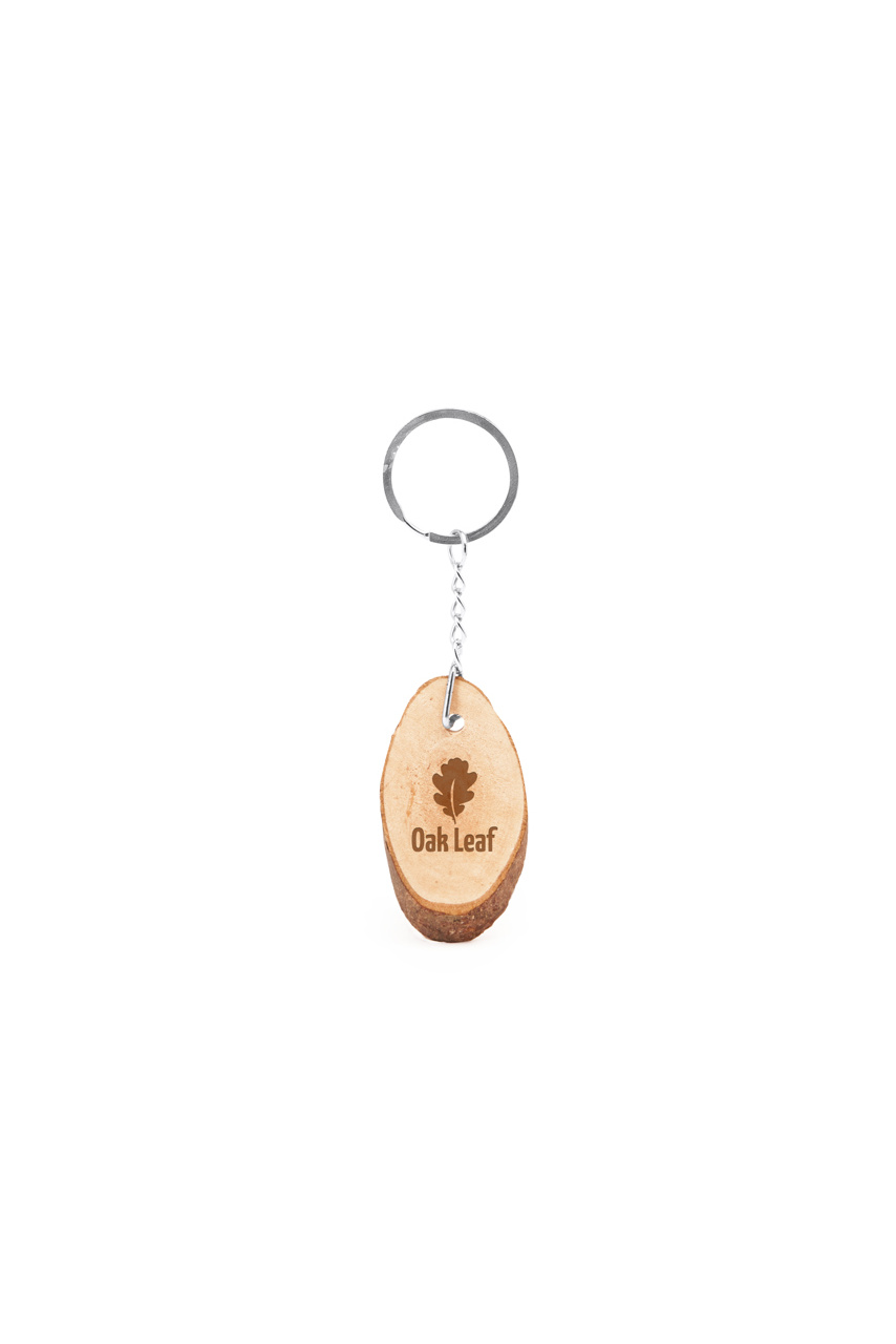 Budan Natural Wood Keyring - Customizable Design