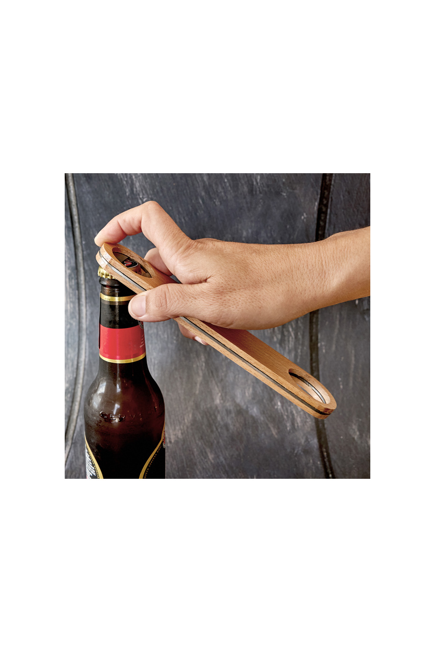 Eco-Friendly Beech Wood Bottle Opener