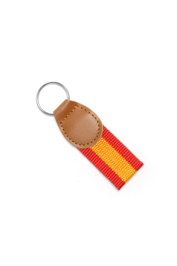 Flag Design Keyring with PU Leather
